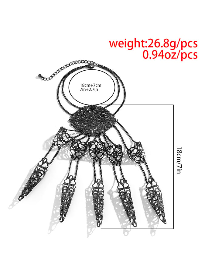 Halloween Gothic Dark Tapered Tassel Bracelet