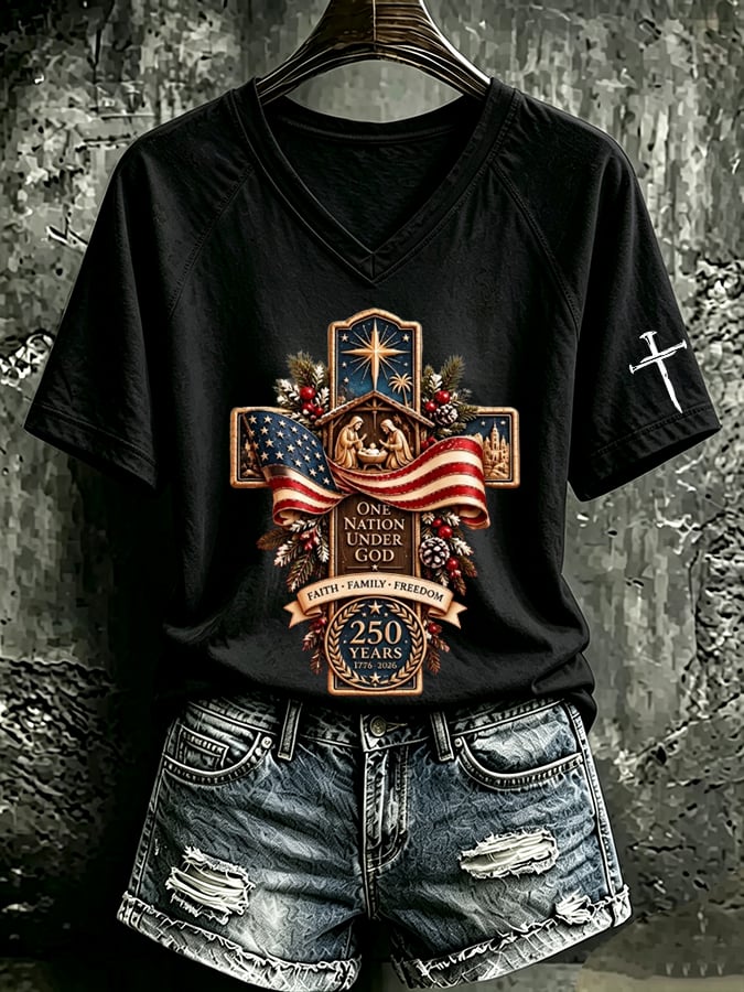 Women's Casual Printed Short-Sleeve T-Shirt