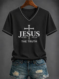 Women's Faith Cross-Print T-Shirt