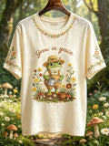 Women's "Faith" Series Printed Crew-Neck Short-Sleeve T-Shirt