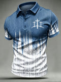 Men's FAITH Print Polo Shirt