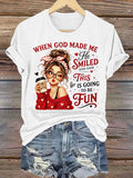 Women'S Casual, Fun, Faith-Themed Short-Sleeve T-Shirt
