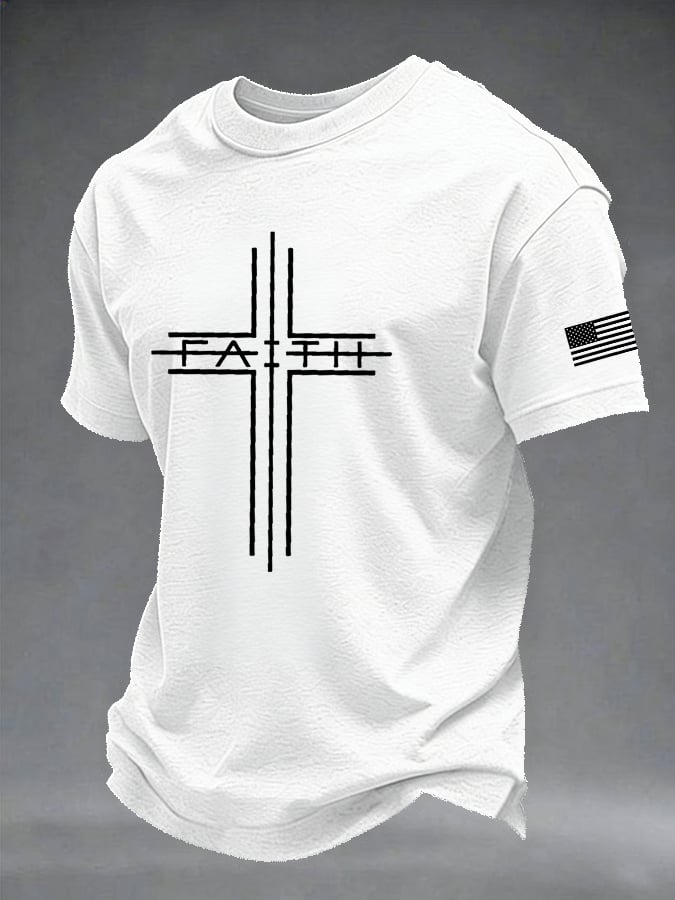 Men's Retro Print Short-Sleeve T-Shirt
