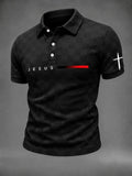 Men's Christ Is King Printed Casual Top