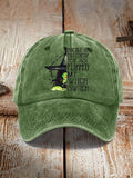 Unisex Halloween Buckle Up Buttercup You Just Flipped My Witch Switch Print Hat