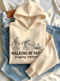 Women's Walking By Faith Tripping Constantly Print Sweatshirt