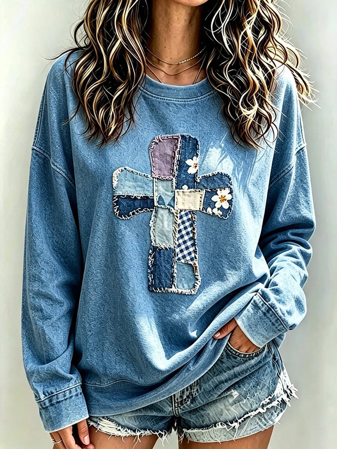 Women's   Faith  Print Top