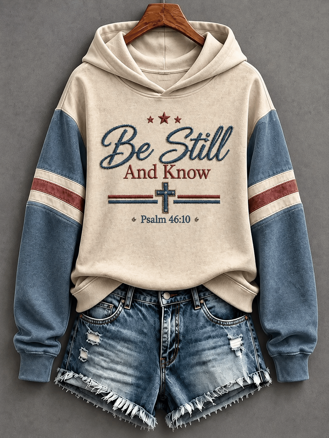 Women's Be Still And Know Psalm 46:10 Printed Sweatshirt