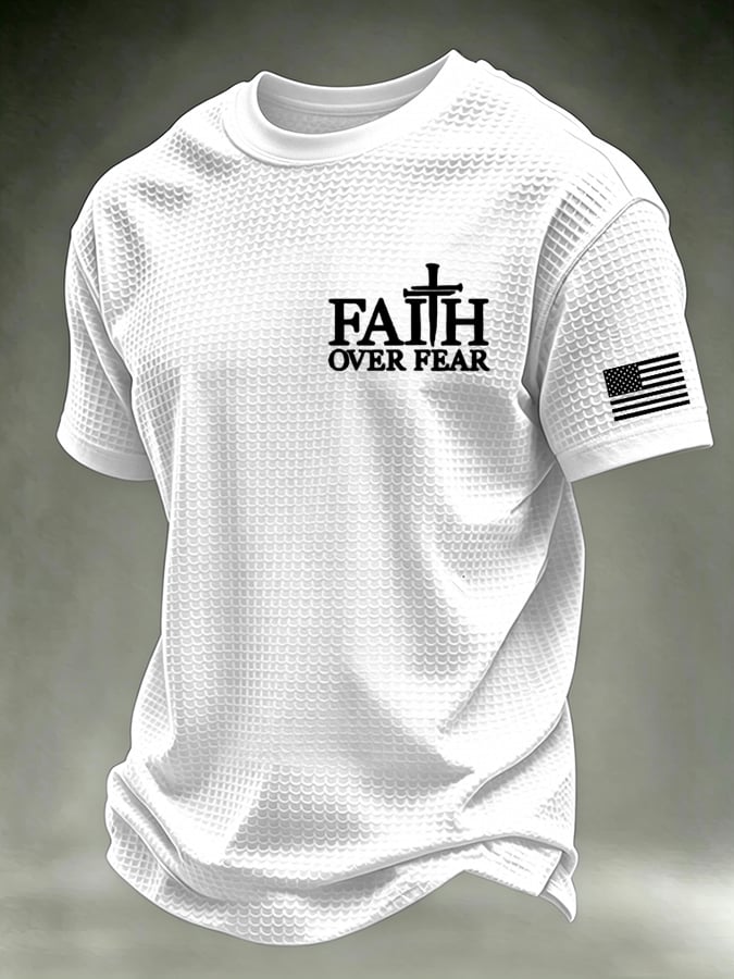 Men's  “Faith” waffle knit T-shirts