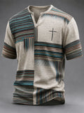 Men's Vintage Faith Faux-Linen T-shirt