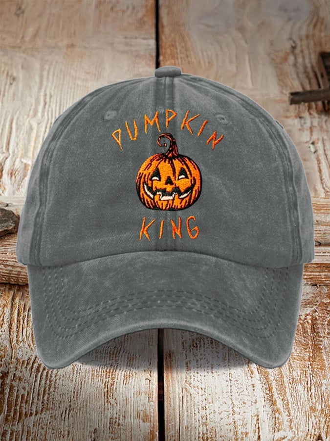 Men's and women's casual Halloween printed hats