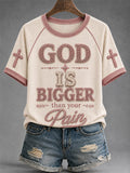 Women's Casual & Fun Faith-Print Short-Sleeve T-Shirt