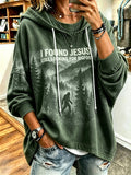 Women's Faith Print Casual Sweatshirt
