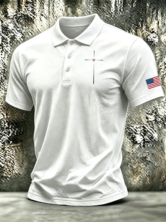 Men's Retro Print Short-Sleeve T-Shirt