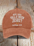 Women's Casual Halloween Faith Print Baseball Cap