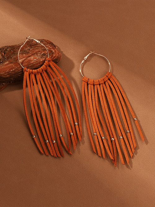 Halloween Circle Tassel Earrings