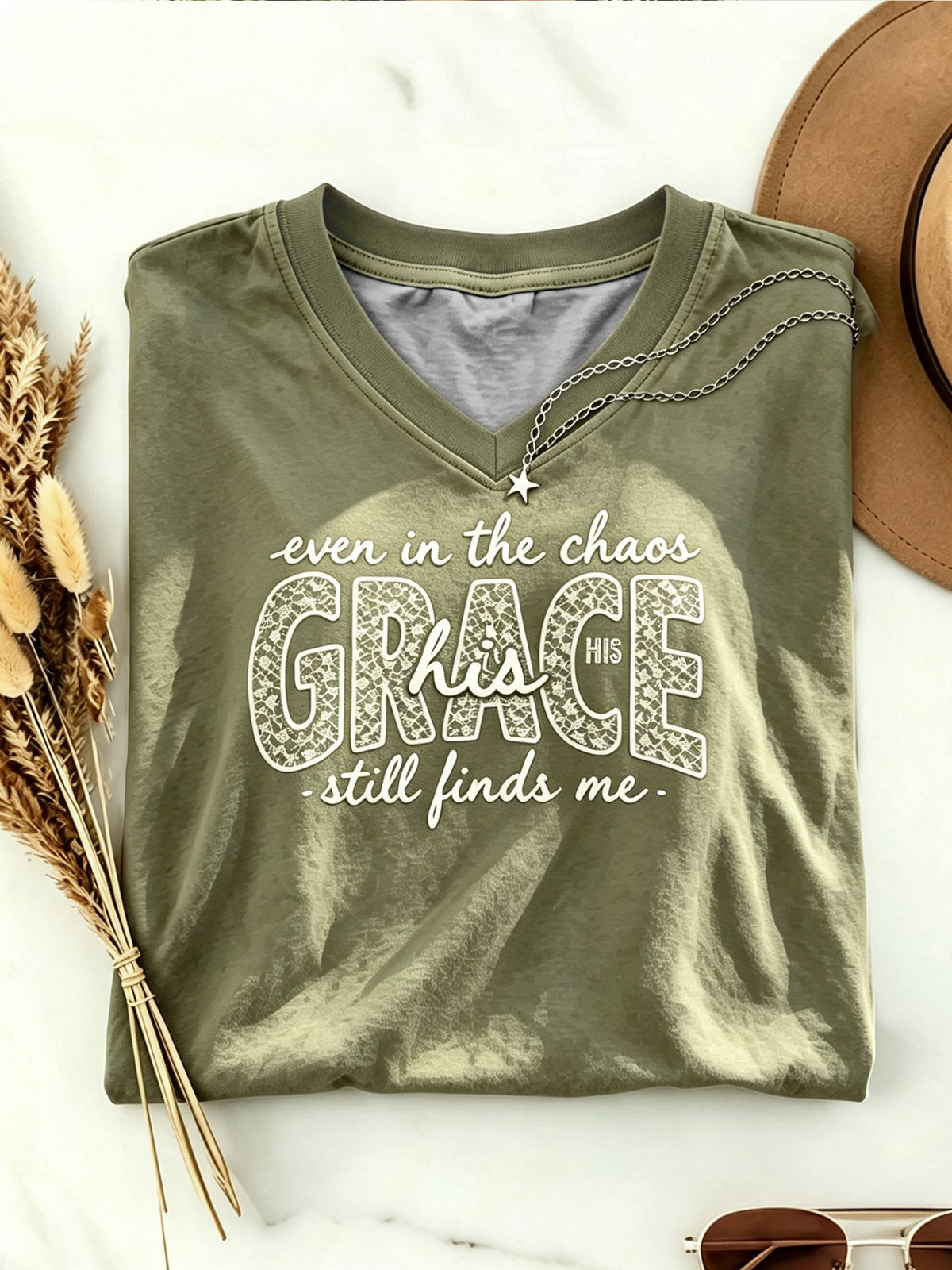 Women's Faith Print Casual Top