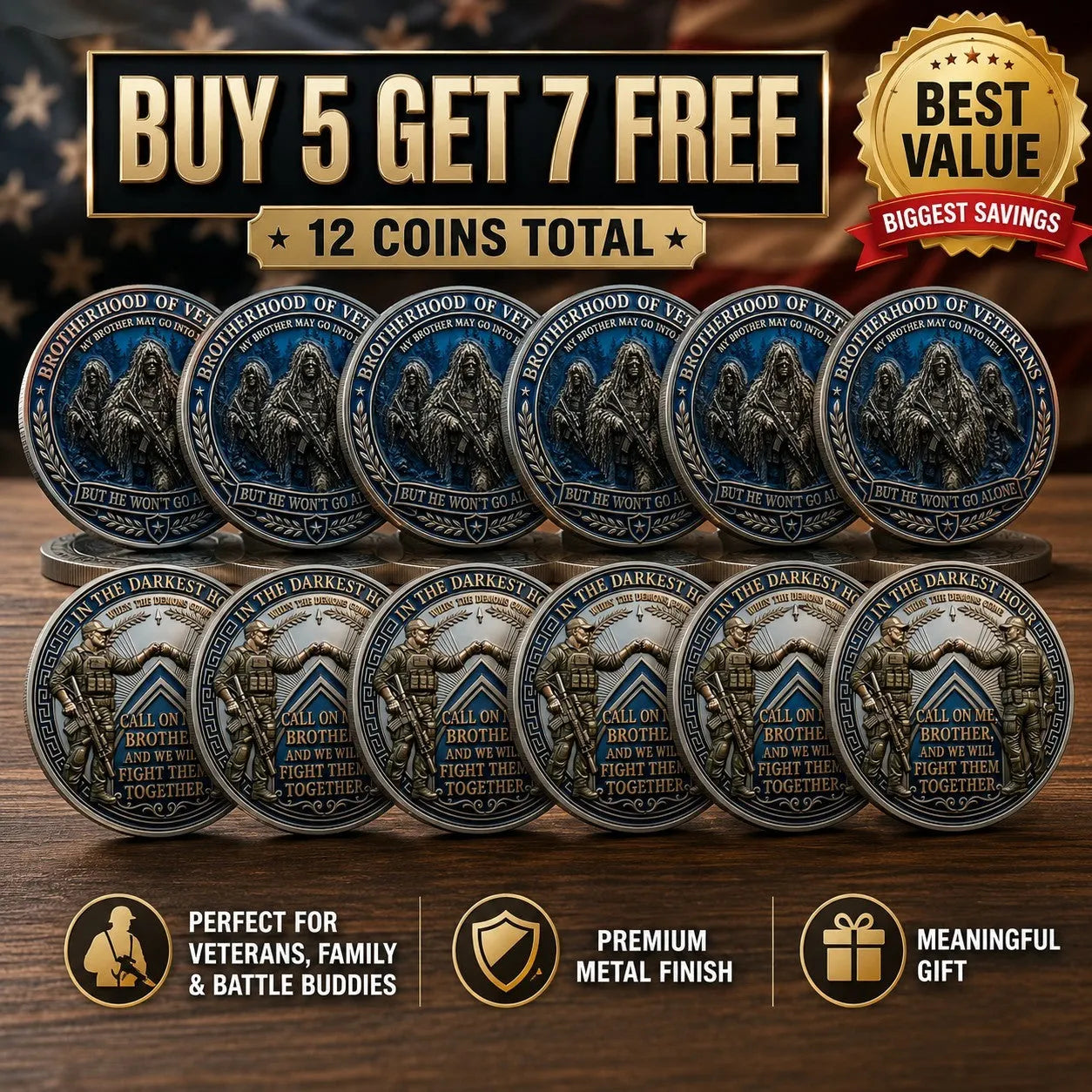 Brotherhood of Veterans Coin