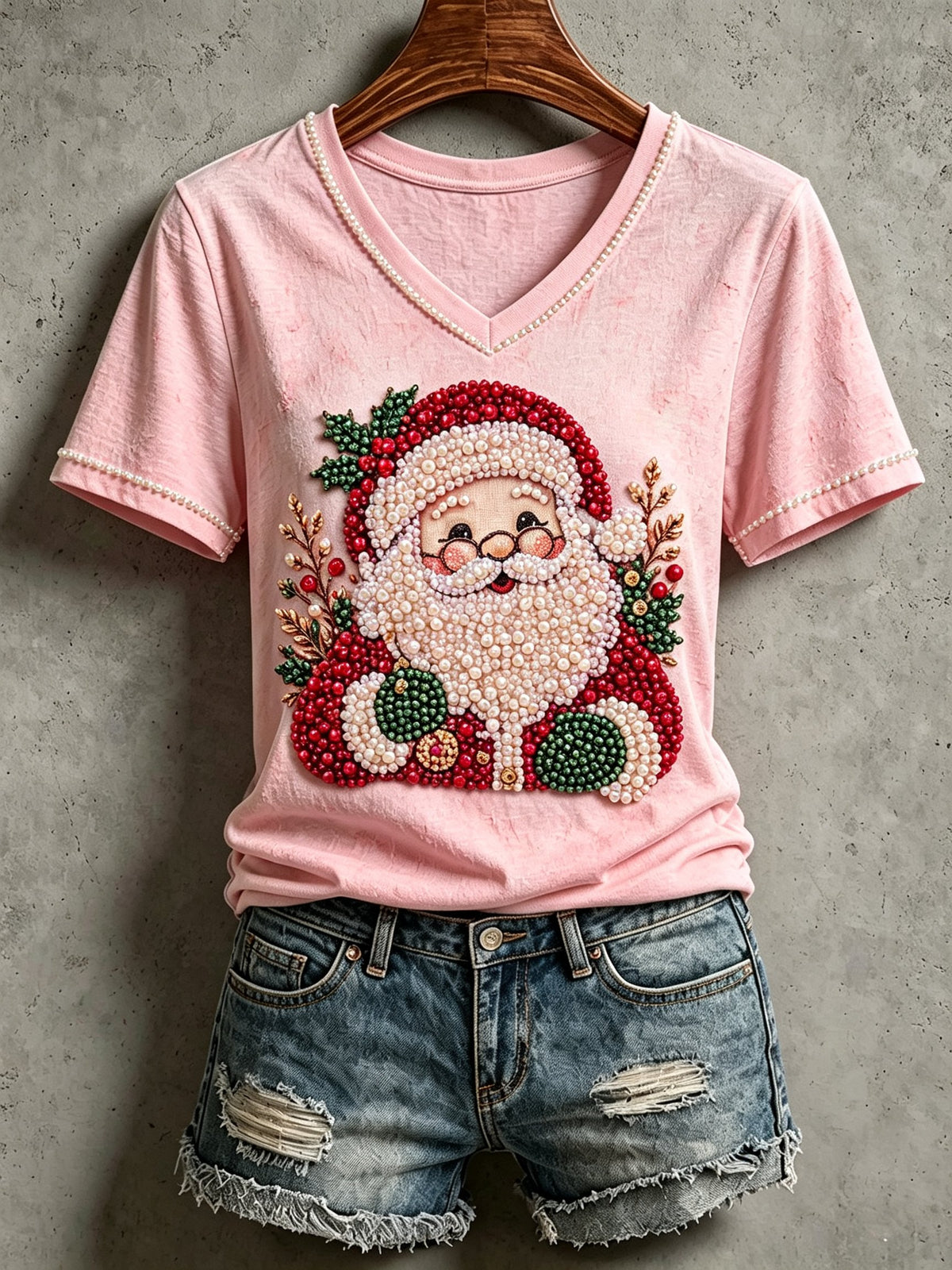 Women's Christmas Print T-Shirt