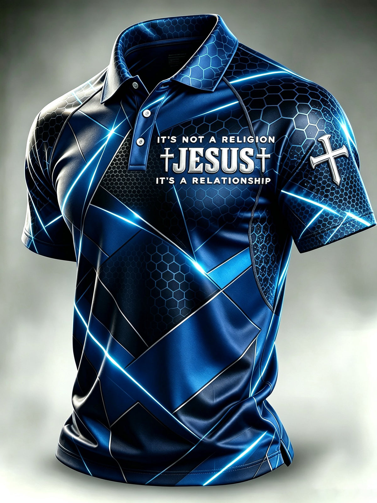 Men's Faith Art Print Casual Shirt