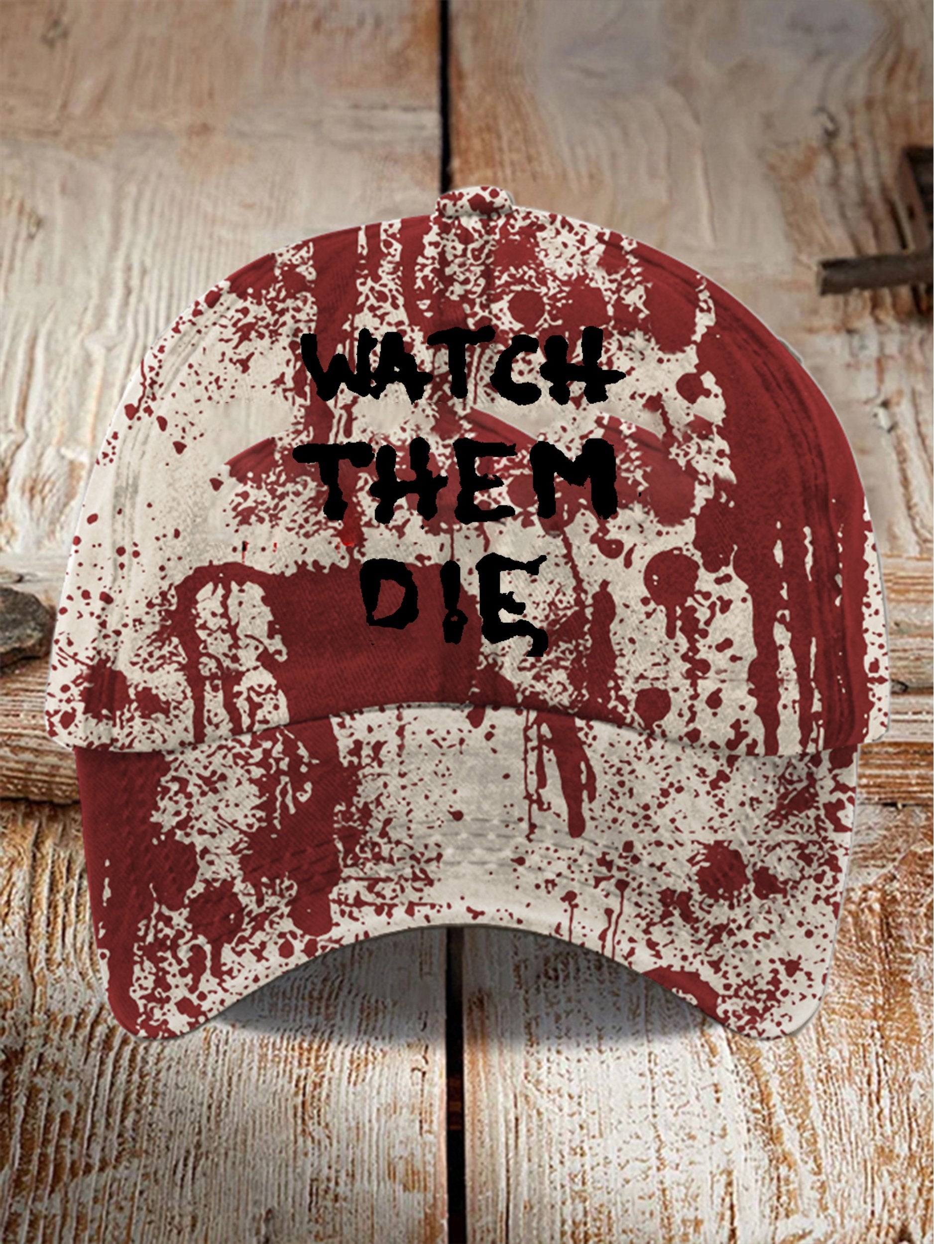Halloween Bloodstain Print Baseball Cap