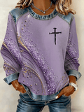 Women's Casual Print Long-Sleeve Sweatshirt