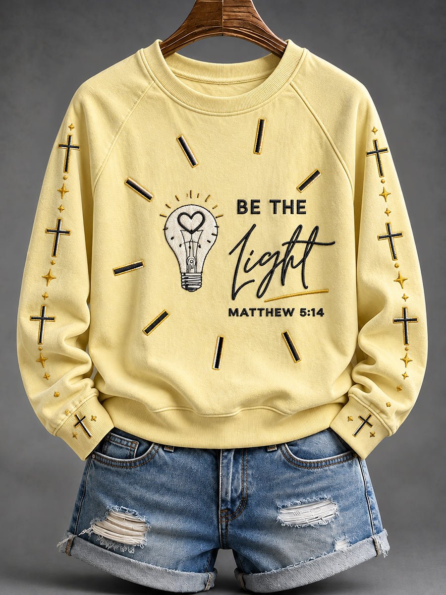 Women's Be The Light Printed Sweatshirt