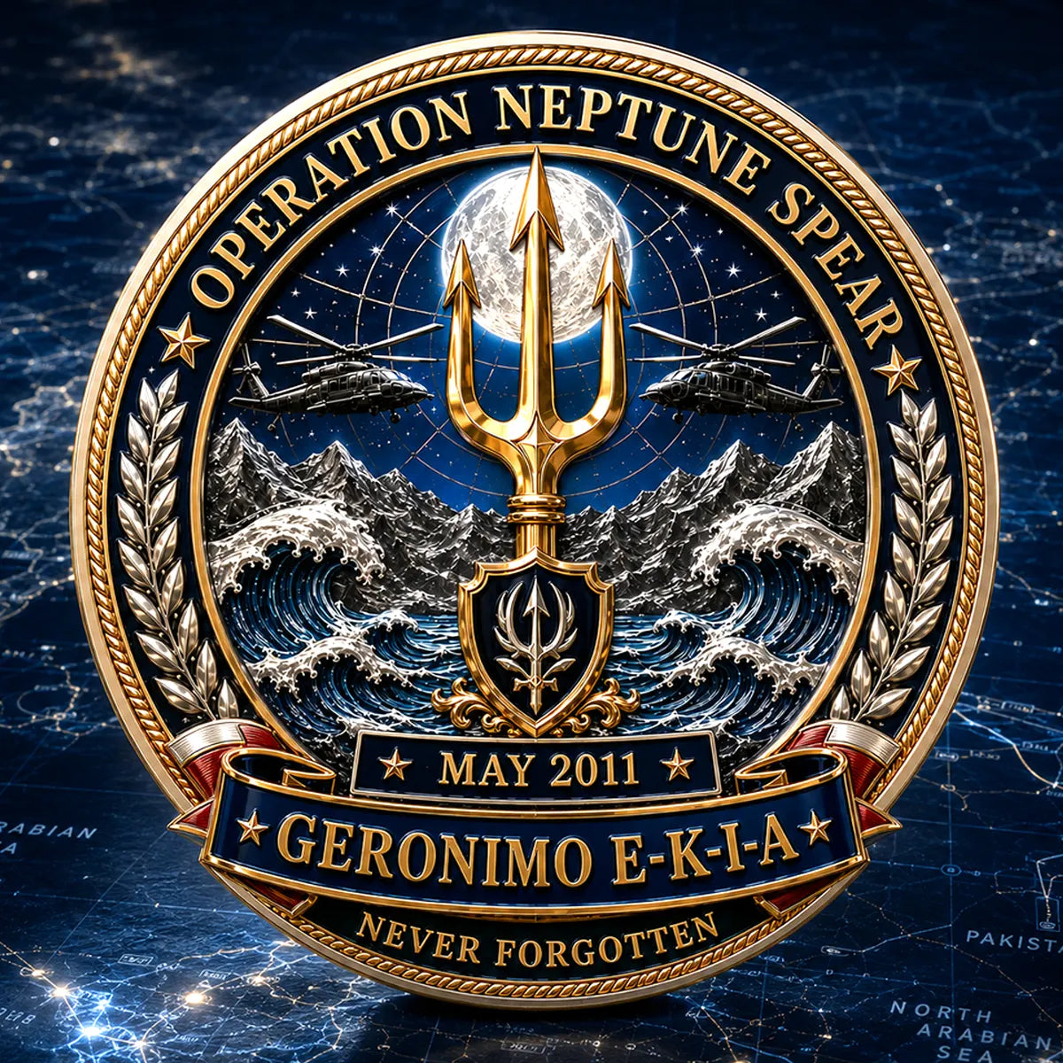 No Easy Day’ Navy SEAL Elite Mission Medal