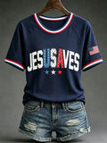 Women's 'Jesus Saves USA' T-shirt