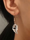 Halloween Personalized Cute Resin Ghost Pendant Earrings