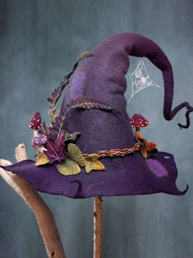 Halloween vintage witch hat