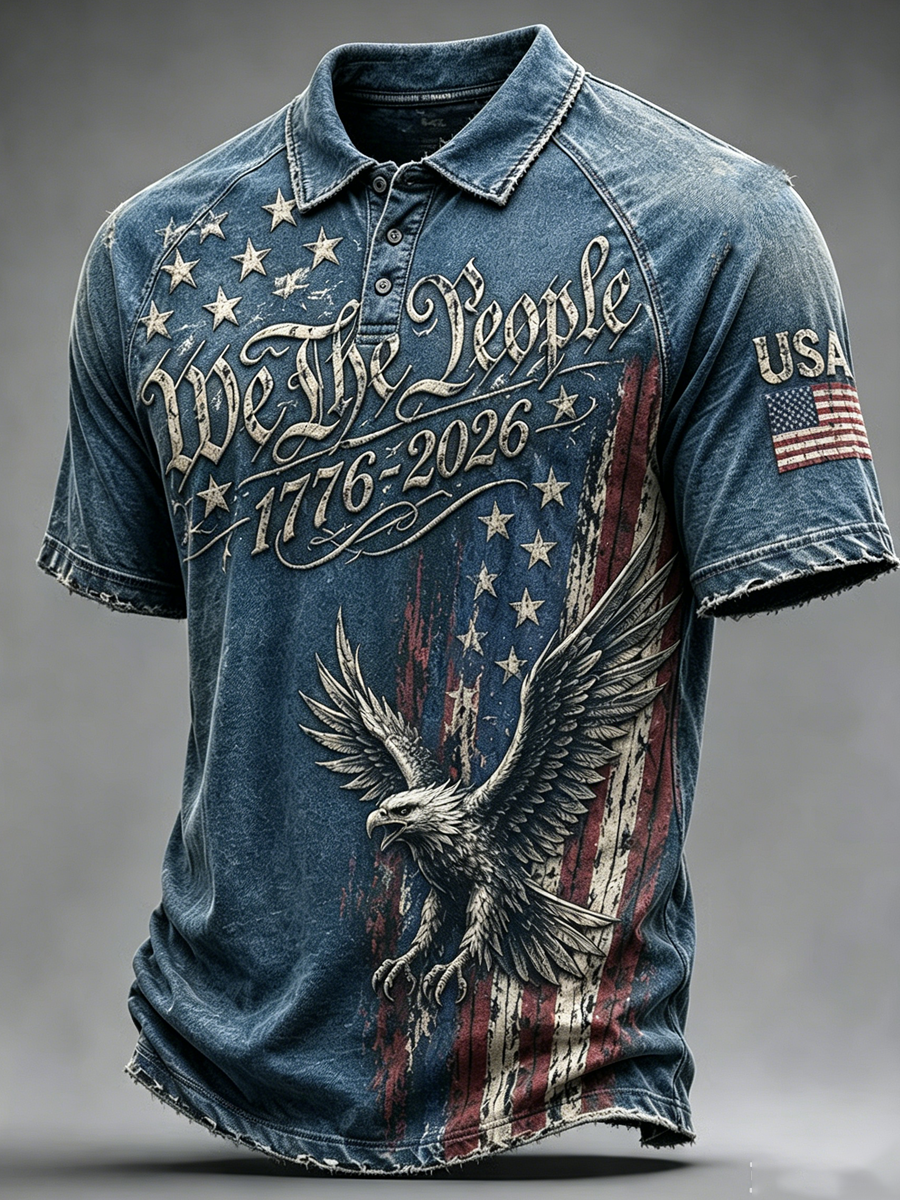 Men's 250th Anniversary Printed Polo Shirt in the United States