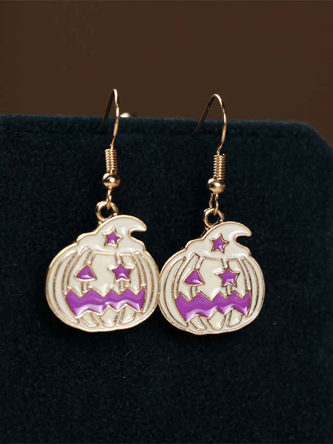 Halloween Pumpkin Element Earrings