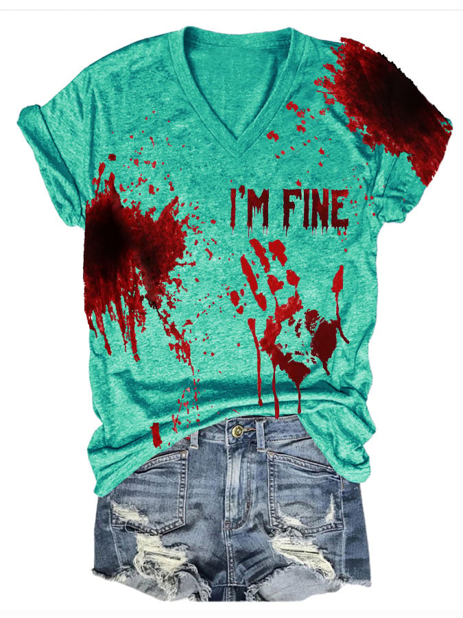 Halloween Ladies Print T-Shirt