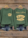 🔥HOT SALE🔥Retro Fall Luke’s Diner Stars Hollow, Connecticut Stars Hollow Connecticut Luke’s Diner Open Everyday 6:00 Am – 8:00 Pm Print Sweatshirt