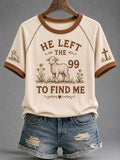 Women's Casual & Fun Faith-Print Short-Sleeve T-Shirt