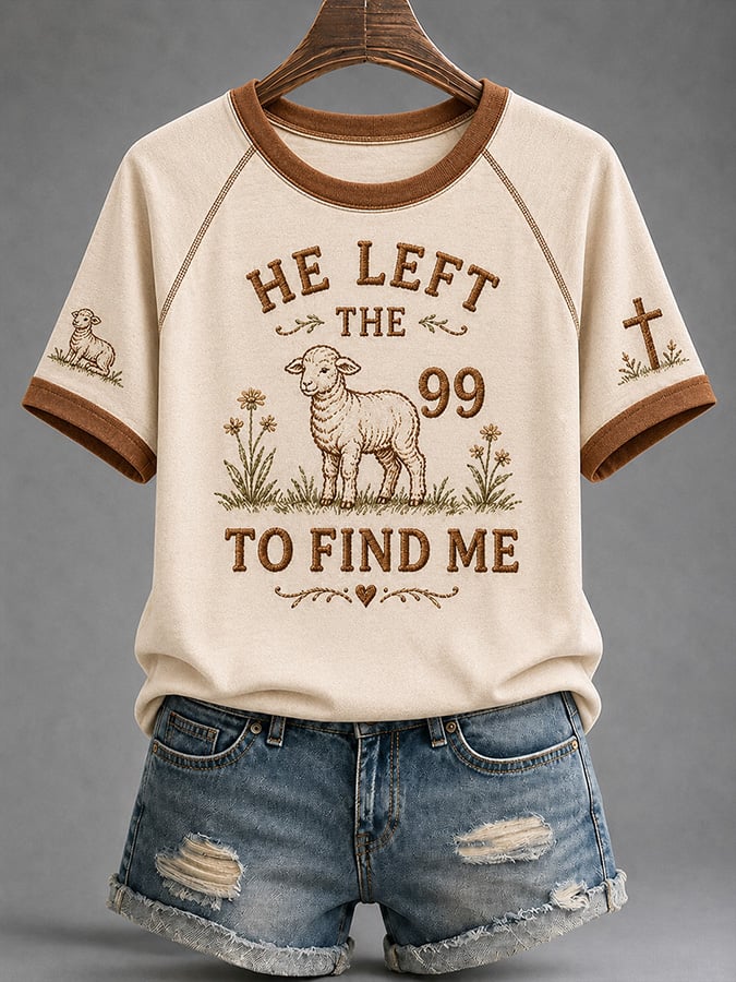Women's Casual & Fun Faith-Print Short-Sleeve T-Shirt