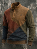 Men's Vintage-Style "Faith" Print Top