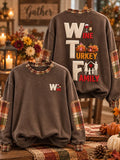 Women'S Thanksgiving-Themed Casual Sweatshirt