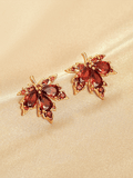 Halloween Maple Leaf Earrings