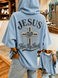 Women's Faith Print Hooded Sweatshirt