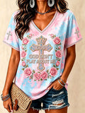 Women's Faith Cross Casual T-Shirt