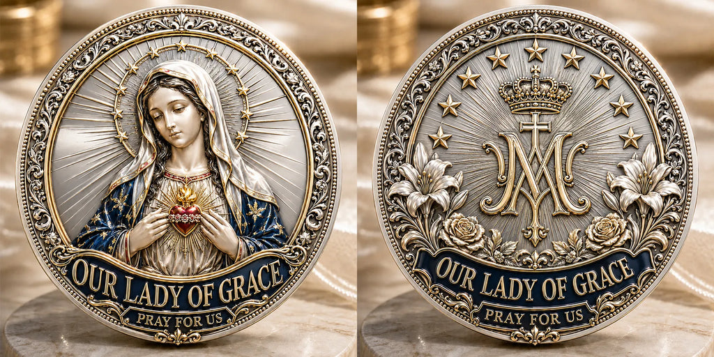 Our Lady of Grace Commemorative Metal Medal