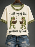 Women's I Will Sing Of The Goodness Of God Print T-Shirt