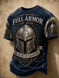Men's Put On The Full Armor Of God Print Casual Tee