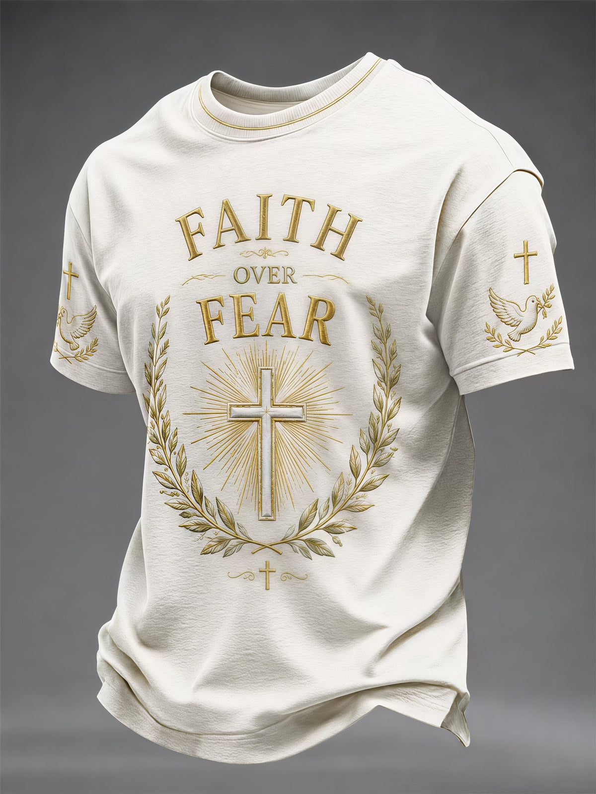 Men's Cross Faith Print T-Shirt