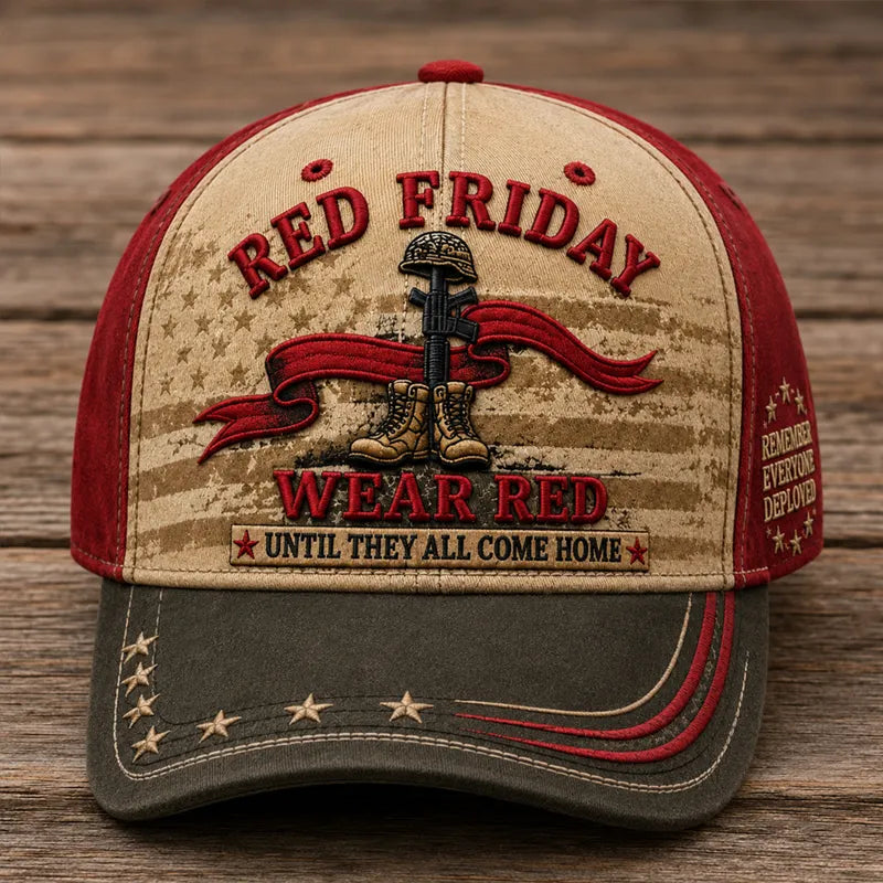 Red Friday Art Print Baseball Cap