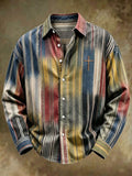 Men's Vintage Geometric Faith Long-Sleeve Shirt