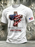 Men's Retro Print Short-Sleeve T-Shirt