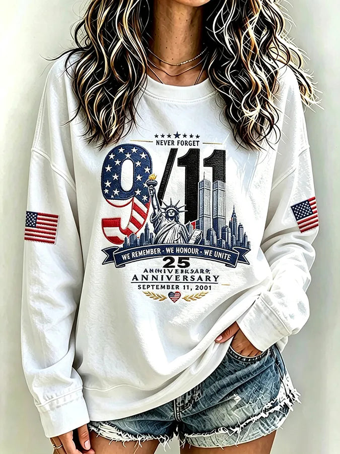 🕯️Women's Never Forget September 11 Print Top
